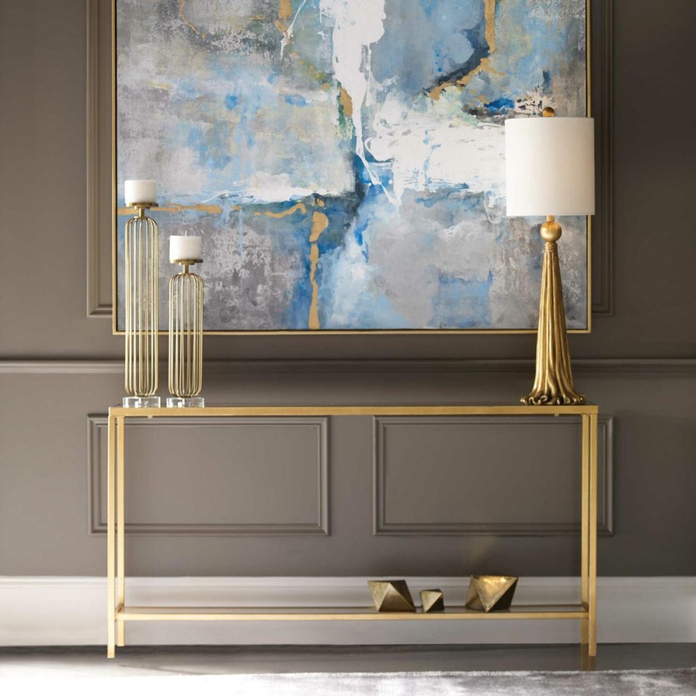 Tables |  Hayley Console Table, Gold