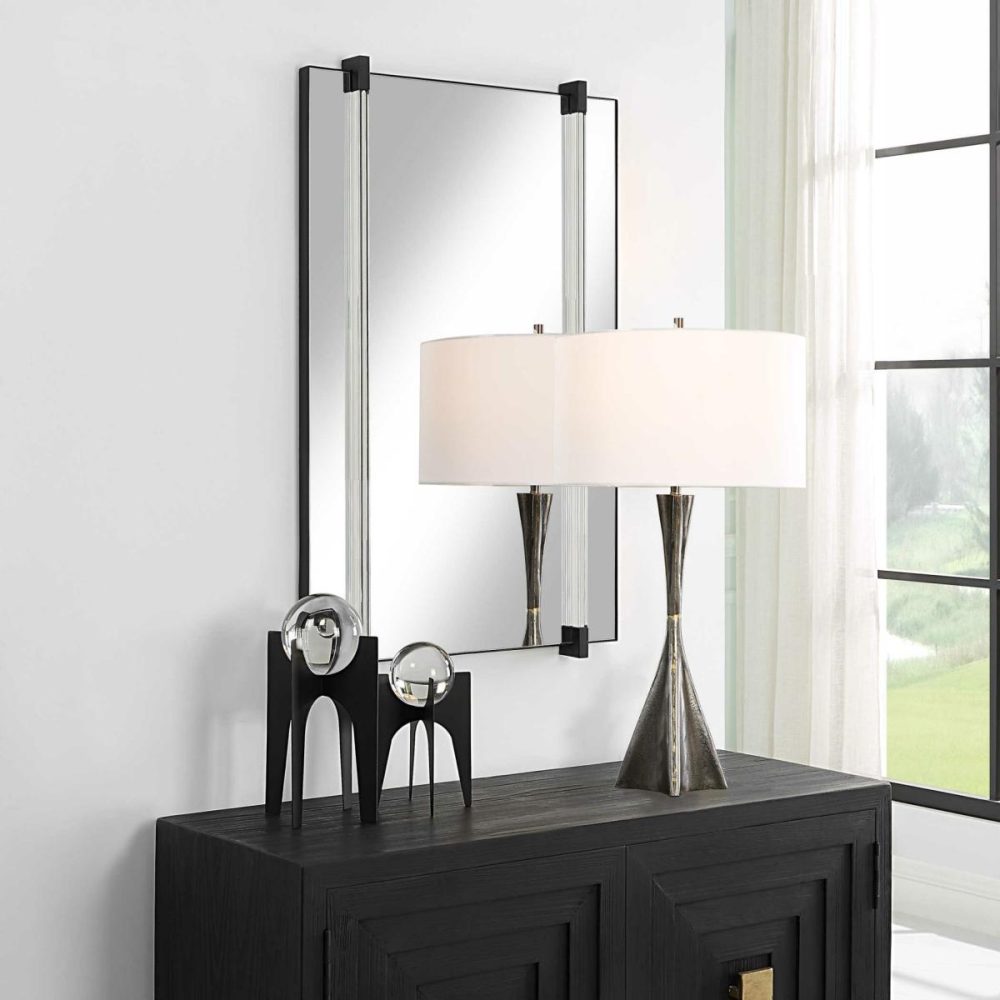 Rectangular |  Ladonna Mirror, Black